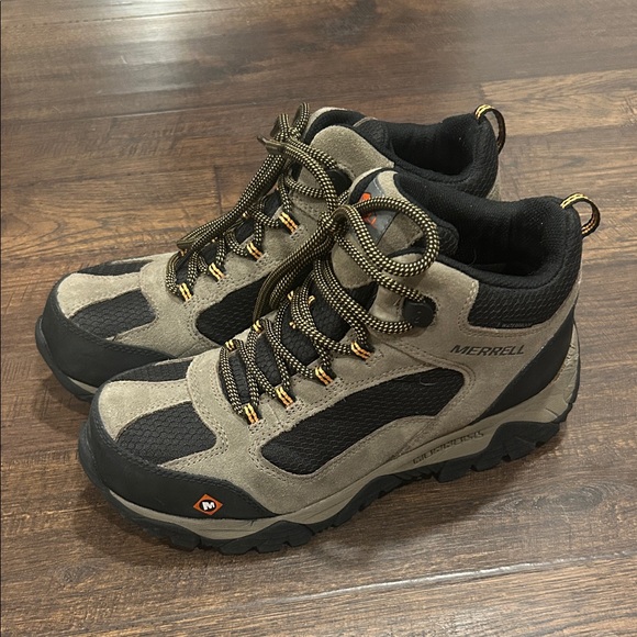 Merrell waterproof steel toe work shoes men’s size 7.5 - Picture 1 of 7